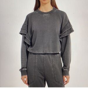 Seven for all mankind cropped sweatshirt. Worn about‎ 2x